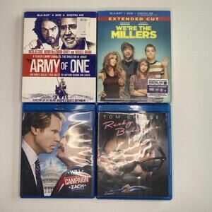 Blu Ray 4 Disk LOT Risky Business, The Campaign, We’re The Millers, Army Of One